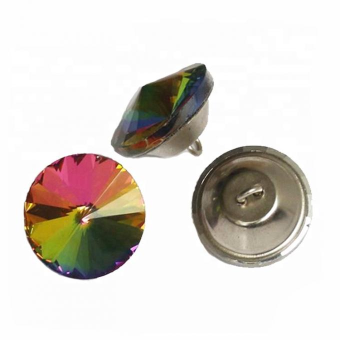 Материал красочных сияющих кристаллических кнопок страза железный для софы КТВ