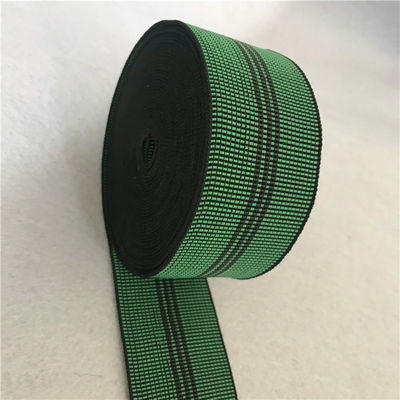 Китай 70мм заплели эластичный зеленый цвет цвета веббинг простирания для задней части и места софы поставщик
